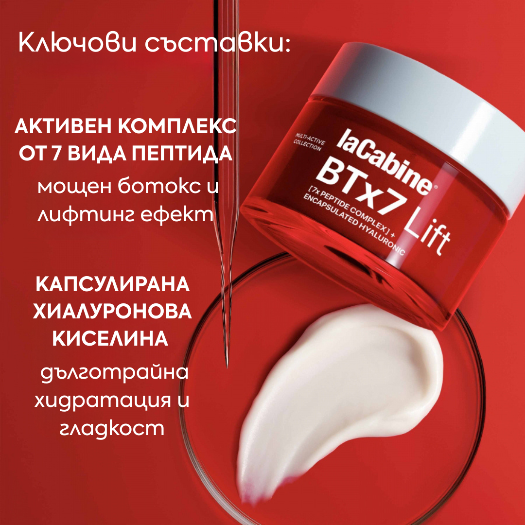 Крем за лице с ботокс и лифтинг ефект със 7 вида пептида 50 мл